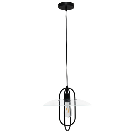 LALIA HOME Lalia Home 1 Light Elongated Metal Pendant Light, Black LHP-3000-BK